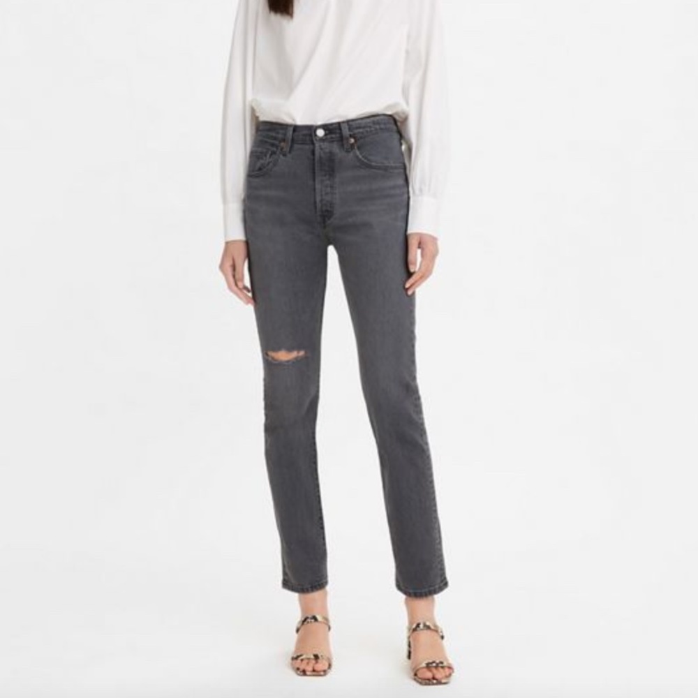 NWT Levi's Premium 501 SKINNY WOMEN'S JEANS dark grey - 25